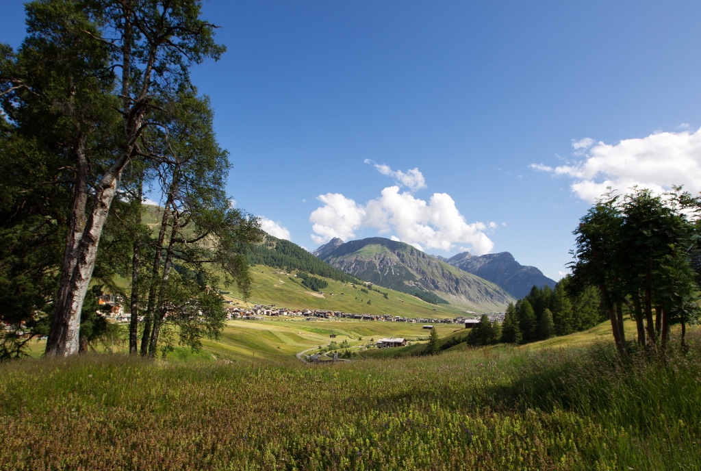 Livigno in den italienischen Alpen